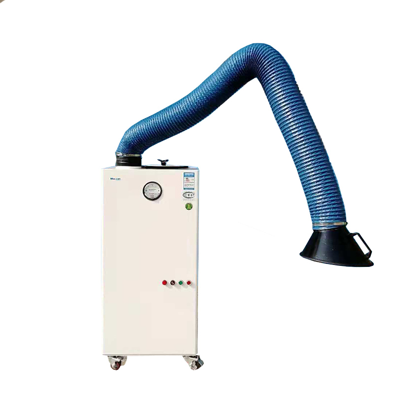 美藍(lán)環(huán)保供應(yīng)某燈飾廠(chǎng)10臺(tái)2.2KW移動(dòng)煙塵凈化器