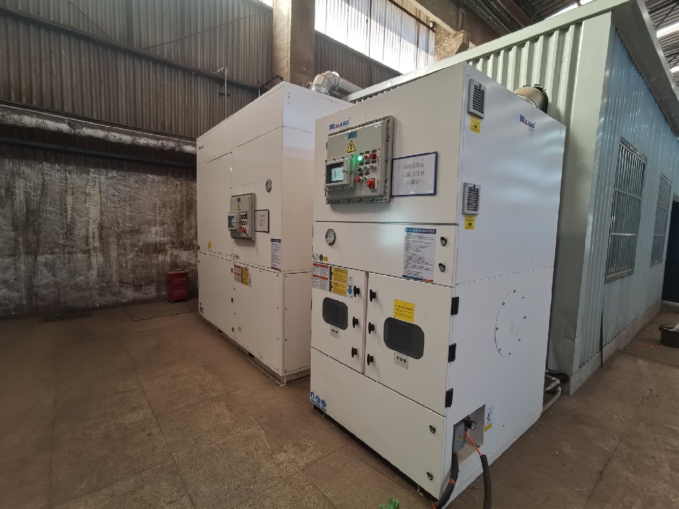 唐山某鋼鐵制造業(yè)合金庫(kù)原料高錳-高鈦-粉塵凈化